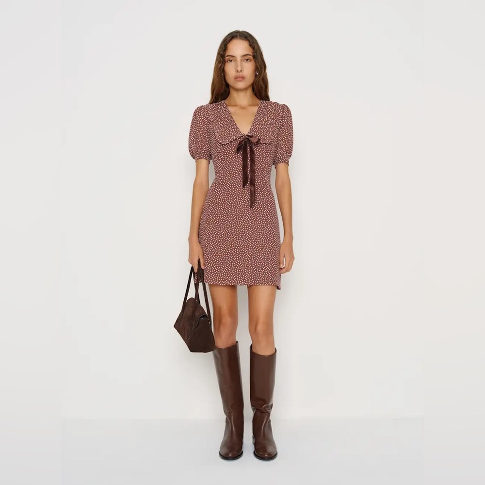 Reformation Kaylia Dress Brown